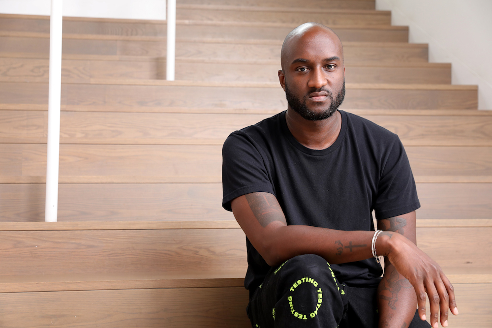 A painting of the fashion designer Virgil Abloh sold for $ 1